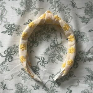 Floral Yellow Headband Spring